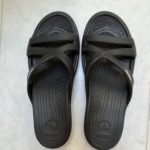 CROCS Women's Black Slide Sandals